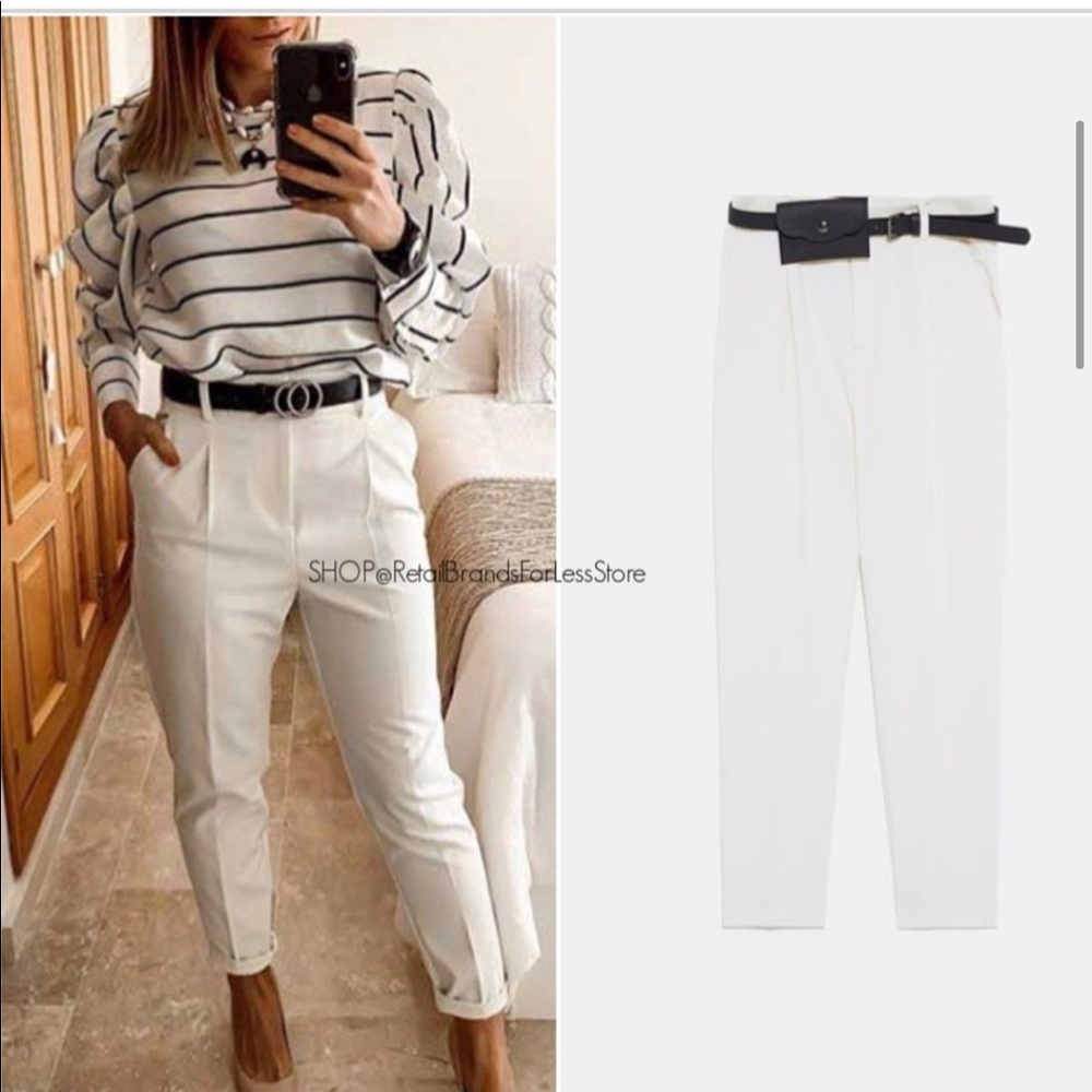 Zara pants with belt